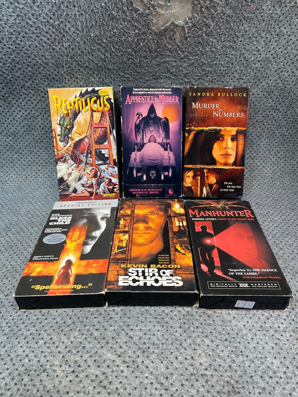 VHS Horror, Thriller, Suspense Lot of 6 Tested